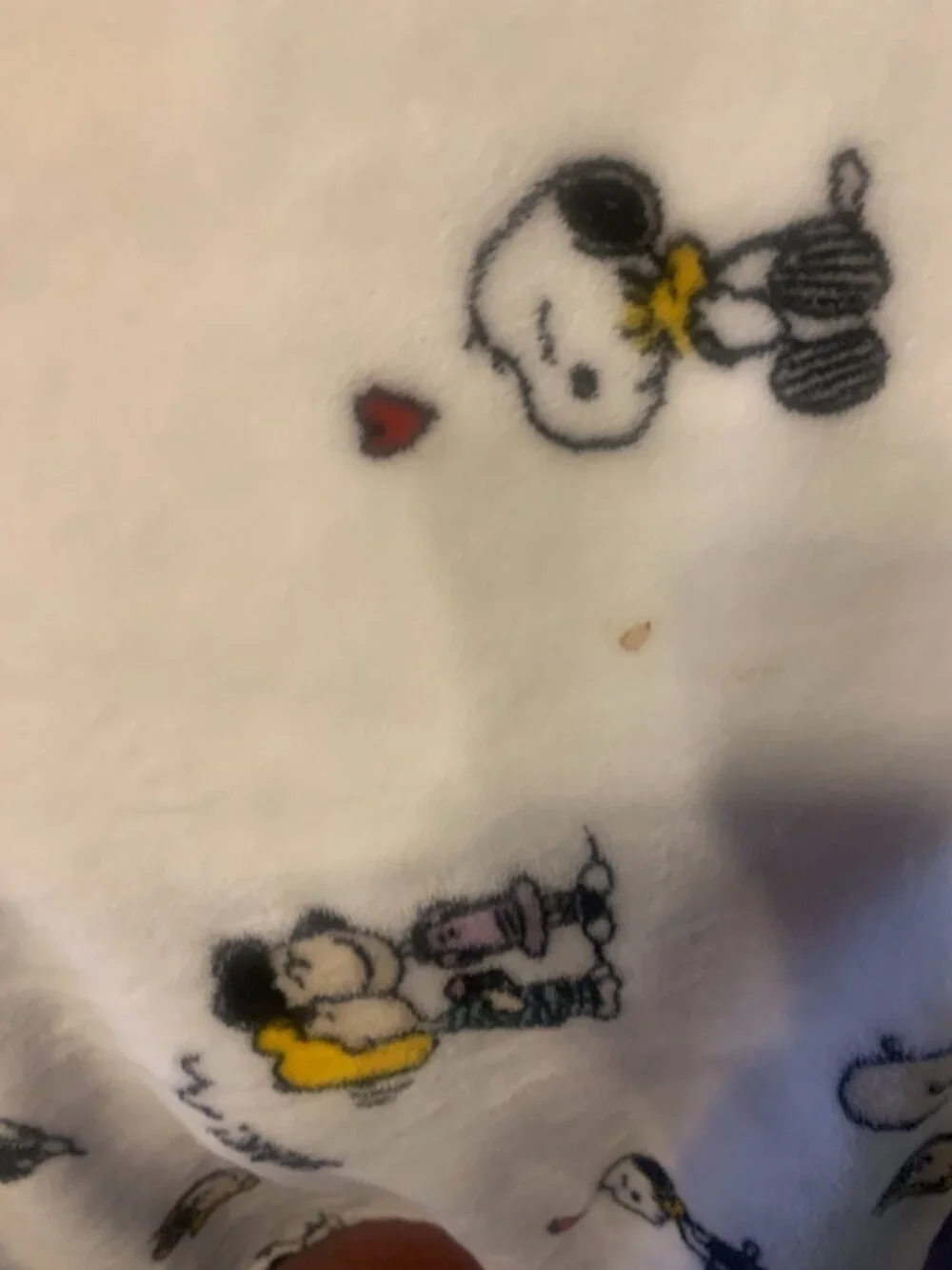 Berkshire Velvetloft Peanuts Snoopy Valentine  Plush Throw Blanket SELLING AS IS